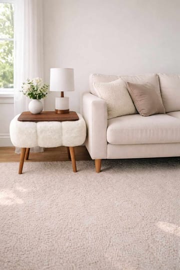 Sidebord Homitis Papatya (45 x 44 x 35 cm) Hvit - Møbler - Bord - Avlastningsbord - Lampebord & sidebord