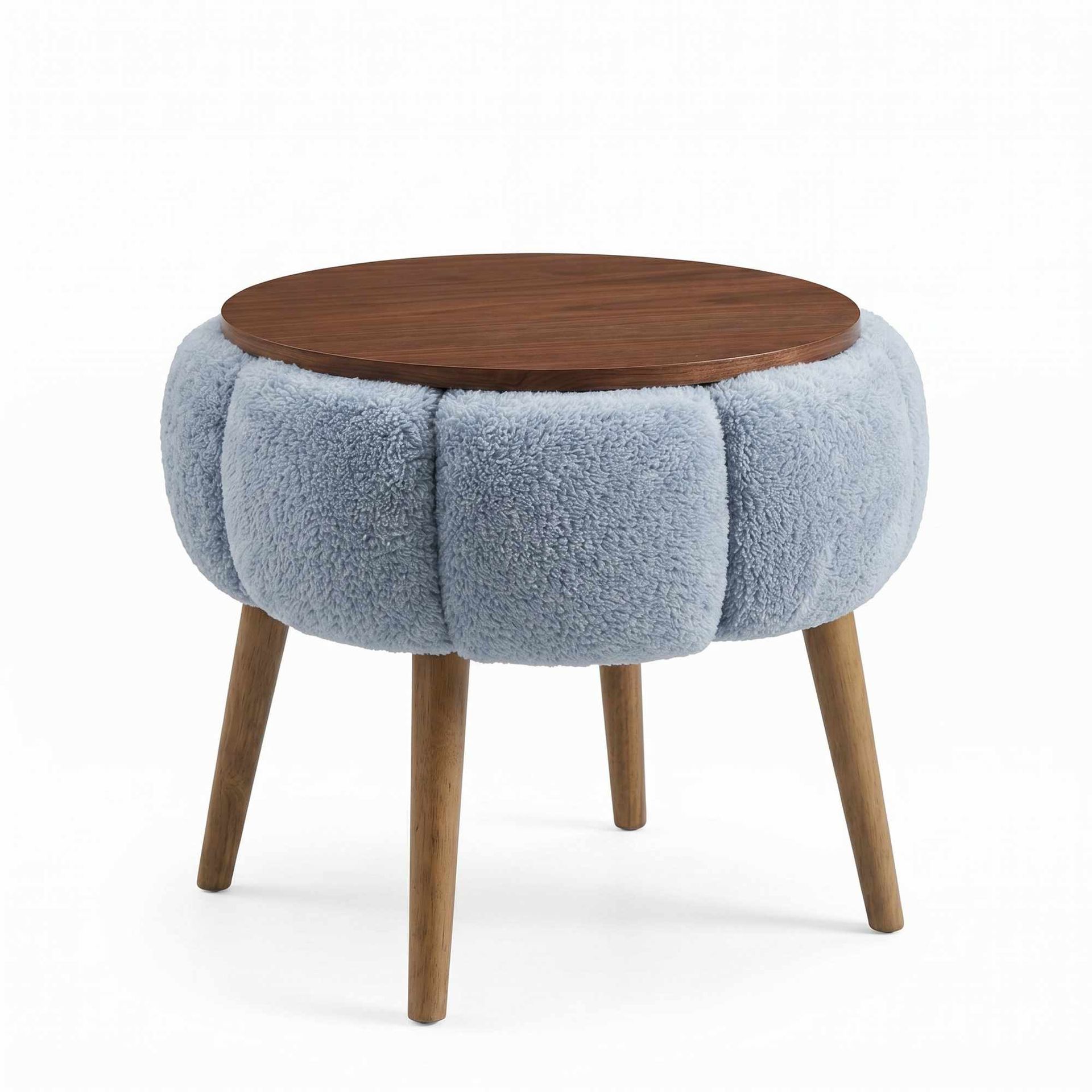 Sidebord Homitis Papatya (Ø45 x H44 cm) Grå -