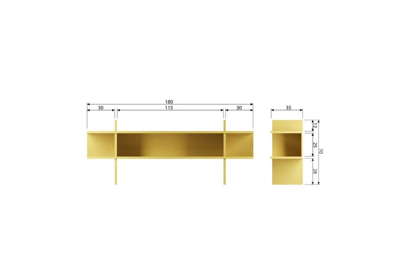 Sidebord Jana - Tåke - Møbler - Bord - Avlastningsbord - Lampebord & sidebord