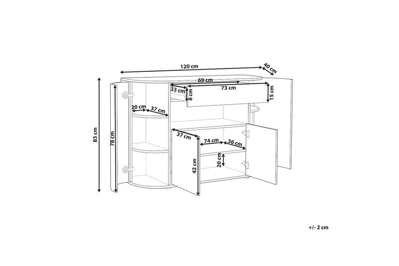 Sidebord Jerome - Møbler - Bord - Avlastningsbord - Lampebord & sidebord