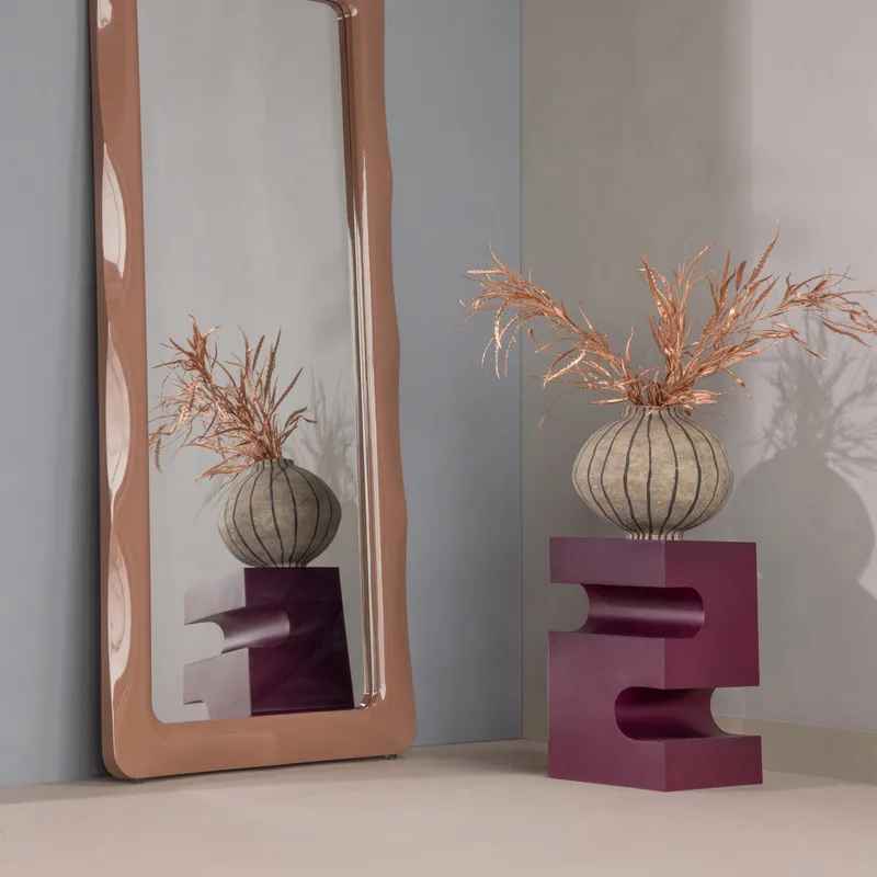 Sidebord Jessa 30 cm - Lilla/Brun - Møbler - Bord - Avlastningsbord - Lampebord & sidebord