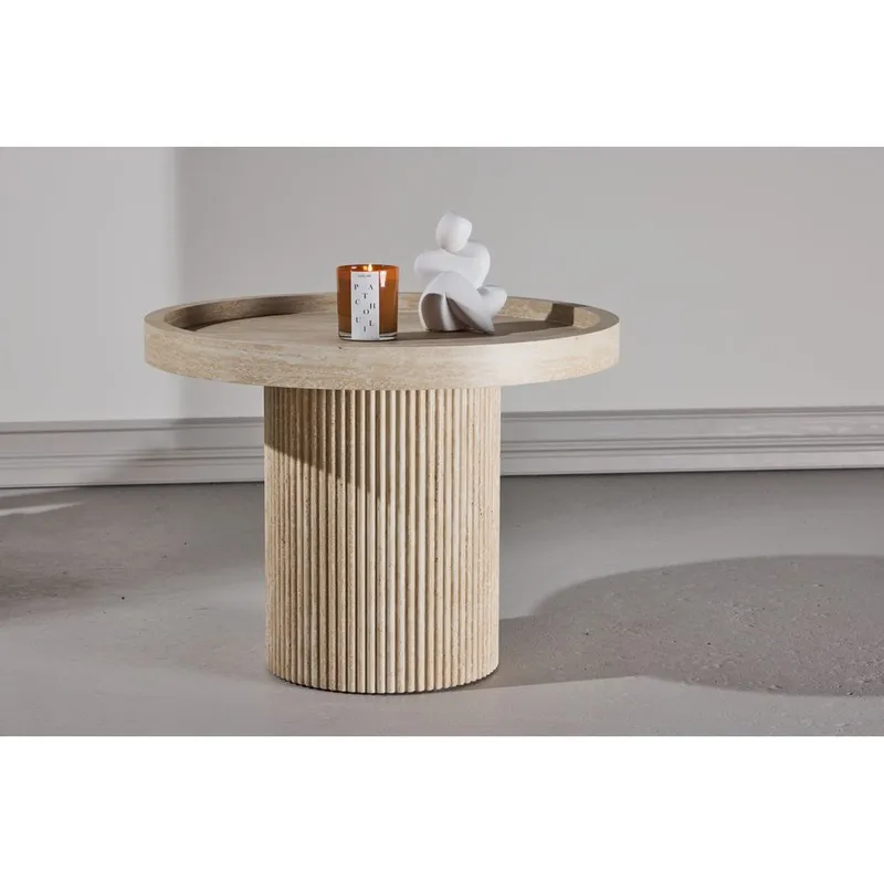 Sidebord Krille - Beige - Møbler - Bord - Avlastningsbord - Lampebord & sidebord