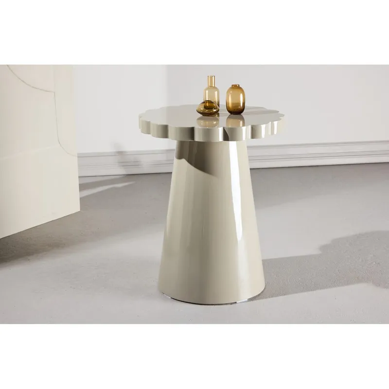 Sidebord Krull - Beige - Møbler - Bord - Avlastningsbord - Lampebord & sidebord