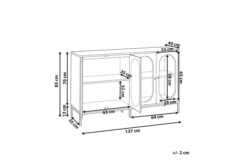 Sidebord Langford - Møbler - Bord - Avlastningsbord - Lampebord & sidebord
