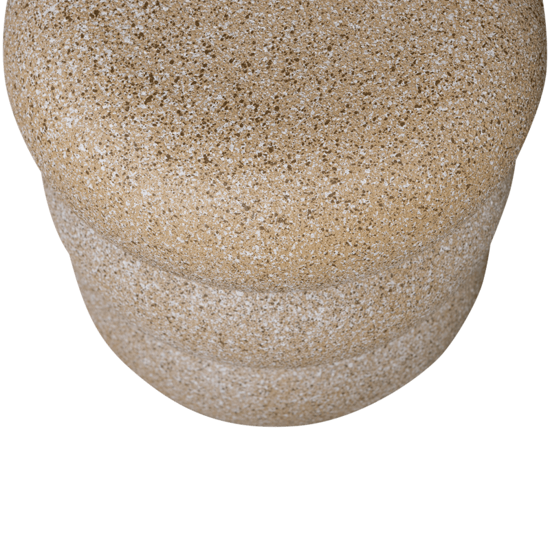 Sidebord Laurel 40 cm rundt - Beige - Møbler - Bord - Avlastningsbord - Lampebord & sidebord