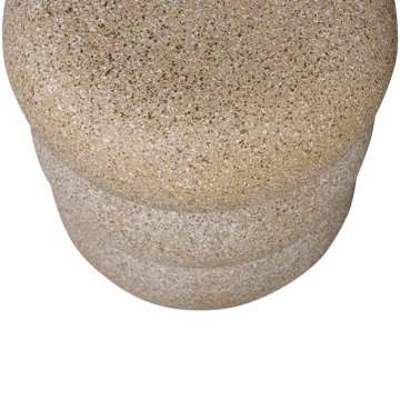 Sidebord Laurel 40 cm rundt - Beige - Møbler - Bord - Avlastningsbord - Lampebord & sidebord