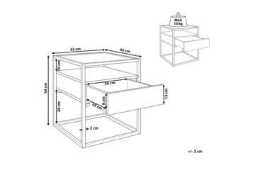 Sidebord Mauk - Møbler - Bord - Avlastningsbord - Lampebord & sidebord
