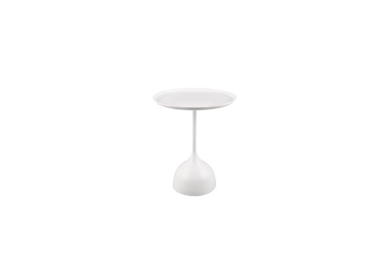 Sidebord Mirrors & More Mona Ø 48 x 60 cm, Hvit - Ø 48 x 60 cm, Hvit - Møbler - Bord - Avlastningsbord - Lampebord & sidebord