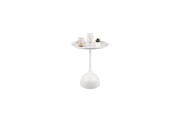 Sidebord Mirrors & More Mona Ø 48 x 60 cm, Hvit - Ø 48 x 60 cm, Hvit - Møbler - Bord - Avlastningsbord - Lampebord & sidebord