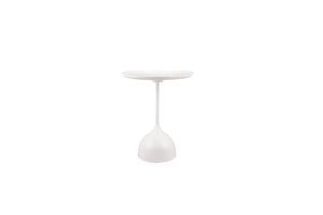 Sidebord Mirrors & More Mona Ø 48 x 60 cm, Hvit - Ø 48 x 60 cm, Hvit - Møbler - Bord - Avlastningsbord - Lampebord & sidebord