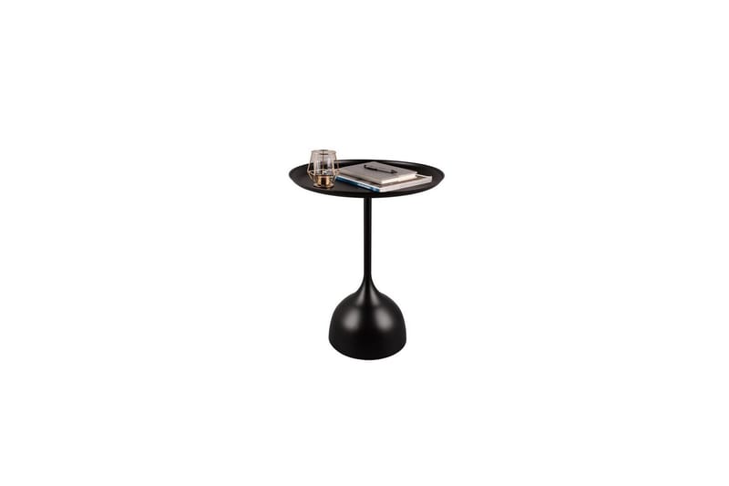 Sidebord Mirrors & More Mona Ø 48 x 60 cm, Svart - Ø 48 x 60 cm, Svart - Møbler - Bord - Avlastningsbord - Lampebord & sidebord