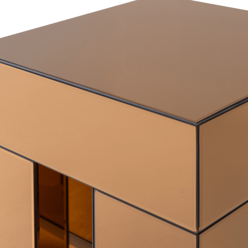 Sidebord Mirrox 45 cm - Brun - Møbler - Bord - Avlastningsbord - Lampebord & sidebord