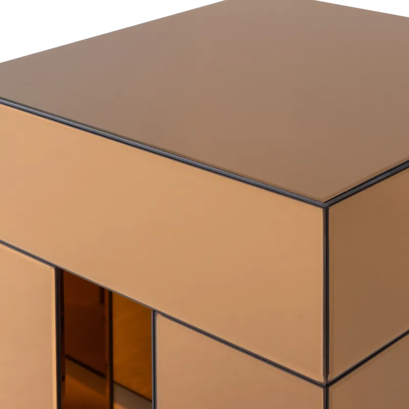 Sidebord Mirrox 45 cm - Brun - Møbler - Bord - Avlastningsbord - Lampebord & sidebord