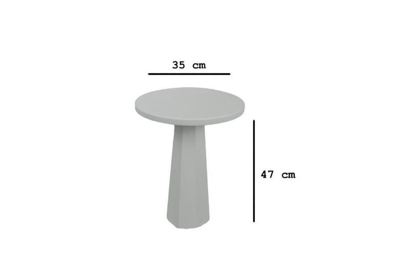 Sidebord Miu Hvit - Hvit - Møbler - Bord - Avlastningsbord - Lampebord & sidebord