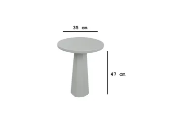 Sidebord Miu Hvit - Hvit - Møbler - Bord - Avlastningsbord - Lampebord & sidebord