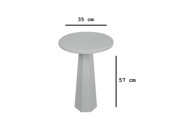 Sidebord Miu Hvit - Hvit - Møbler - Bord - Avlastningsbord - Lampebord & sidebord