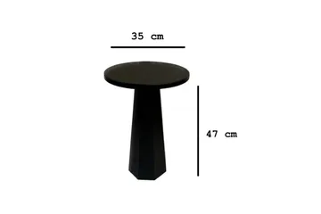 Sidebord Miu Svart - 35 x 25 x 47 cm - Møbler - Bord - Avlastningsbord - Lampebord & sidebord