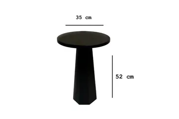 Sidebord Miu Svart - 35 x 35 x 52 cm - Møbler - Bord - Avlastningsbord - Lampebord & sidebord