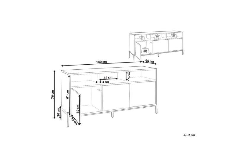 Sidebord Moines - Oppbevaring - Oppbevaringsmøbler - Sideboard & skjenker