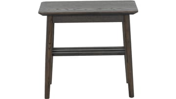 Sidebord Olsund med Hylle - Brun, hvitpigmentert - Møbler - Bord - Avlastningsbord - Lampebord & sidebord