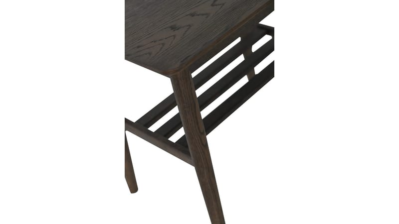 Sidebord Olsund med Hylle - Brun, hvitpigmentert - Møbler - Bord - Avlastningsbord - Lampebord & sidebord