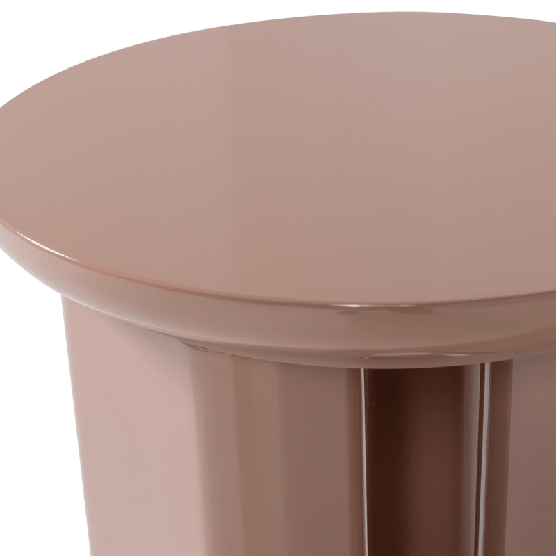 Sidebord Orivo 40 cm rundt - Gammelrosa - Møbler - Bord - Avlastningsbord - Lampebord & sidebord