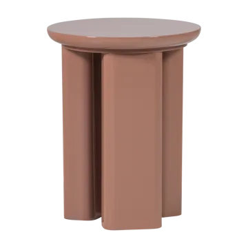 Sidebord Orivo 40 cm rundt - Gammelrosa - Møbler - Bord - Avlastningsbord - Lampebord & sidebord