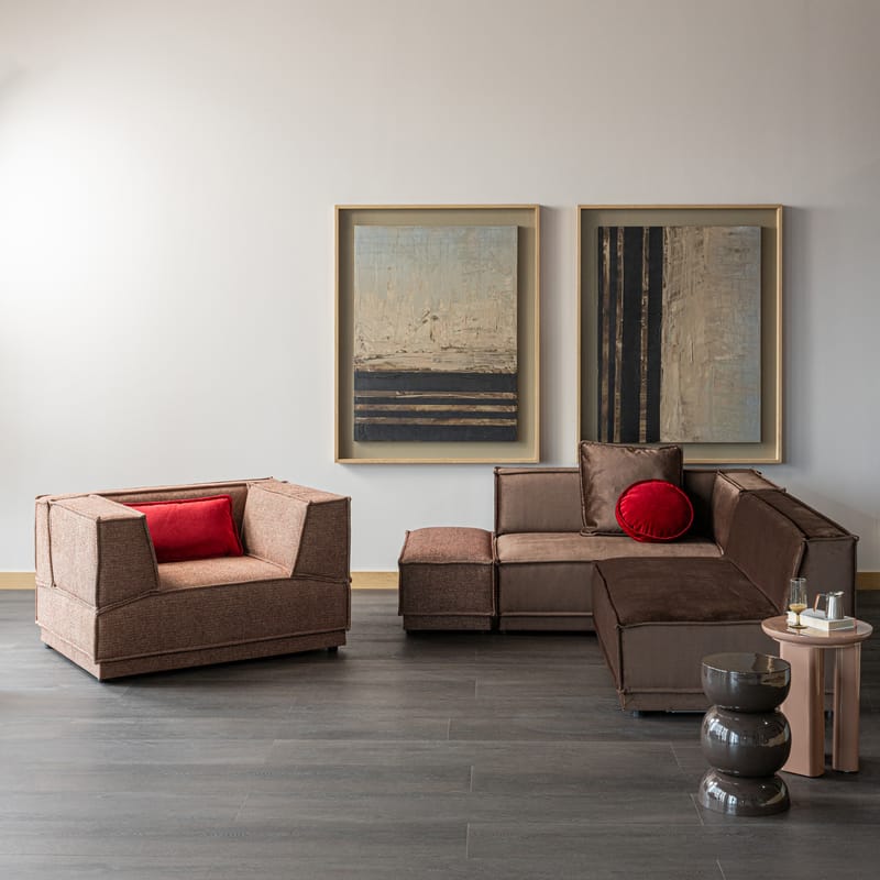 Sidebord Orivo 40 cm rundt - Gammelrosa - Møbler - Bord - Avlastningsbord - Lampebord & sidebord