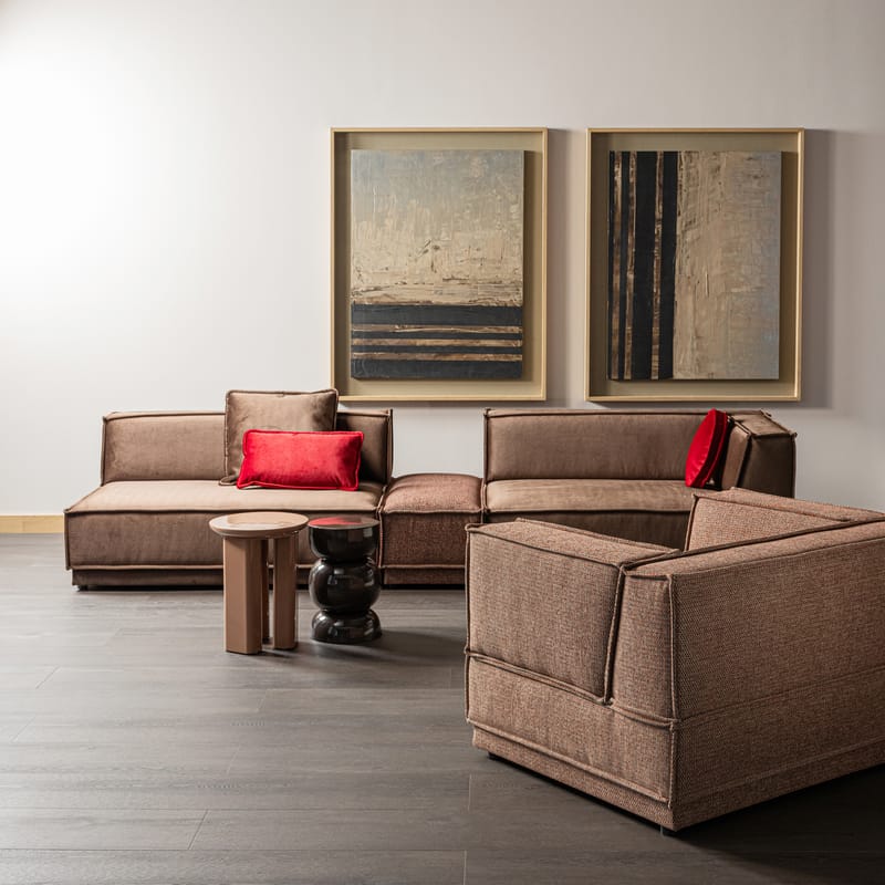 Sidebord Orivo 40 cm rundt - Gammelrosa - Møbler - Bord - Avlastningsbord - Lampebord & sidebord