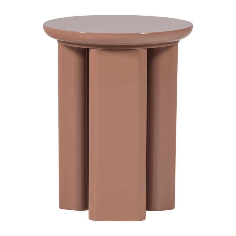 Sidebord Orivo 40 cm rundt - Gammelrosa - Møbler - Bord - Avlastningsbord - Lampebord & sidebord