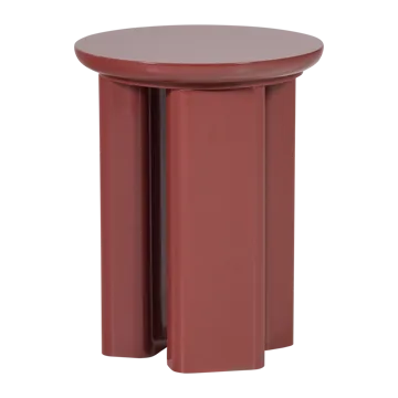Sidebord Orivo 40 cm rundt - Rød/Rosa - Møbler - Bord - Avlastningsbord - Lampebord & sidebord