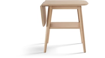 Sidebord Ravik med Klaff - Hvitpigmentert - Møbler - Bord - Avlastningsbord - Lampebord & sidebord