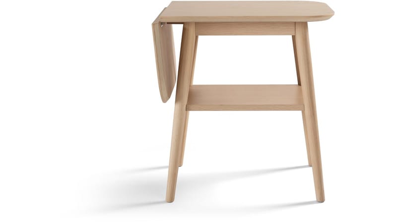 Sidebord Ravik med Klaff - Hvitpigmentert - Møbler - Bord - Avlastningsbord - Lampebord & sidebord