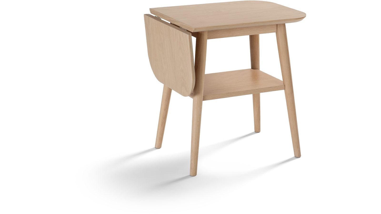 Sidebord Ravik med Klaff - Hvitpigmentert