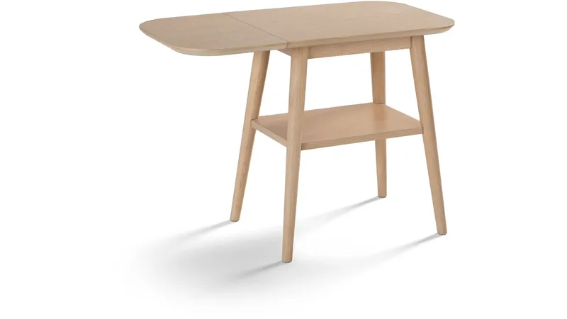 Sidebord Ravik med Klaff - Hvitpigmentert - Møbler - Bord - Avlastningsbord - Lampebord & sidebord