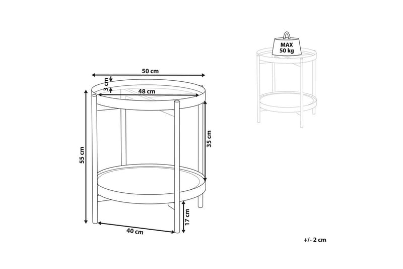 Sidebord Reno - Møbler - Bord - Avlastningsbord - Lampebord & sidebord