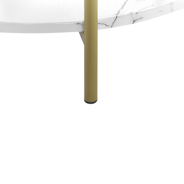 Sidebord Reva - Hvit - Møbler - Bord - Avlastningsbord - Lampebord & sidebord