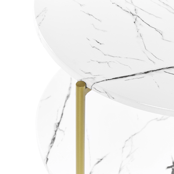 Sidebord Reva - Hvit - Møbler - Bord - Avlastningsbord - Lampebord & sidebord