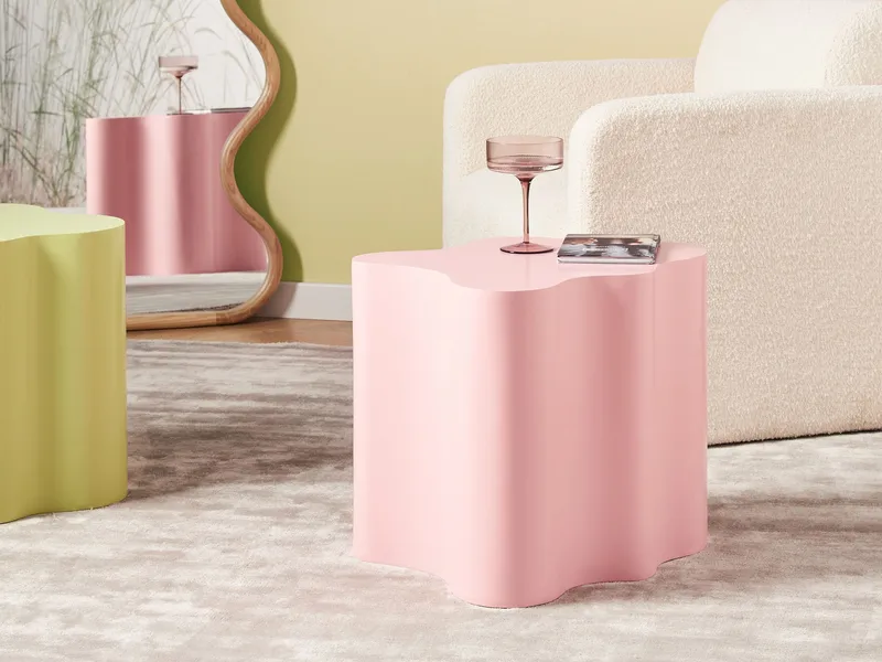 Sidebord Sakami - Pastellrosa - Møbler - Bord - Avlastningsbord - Lampebord & sidebord