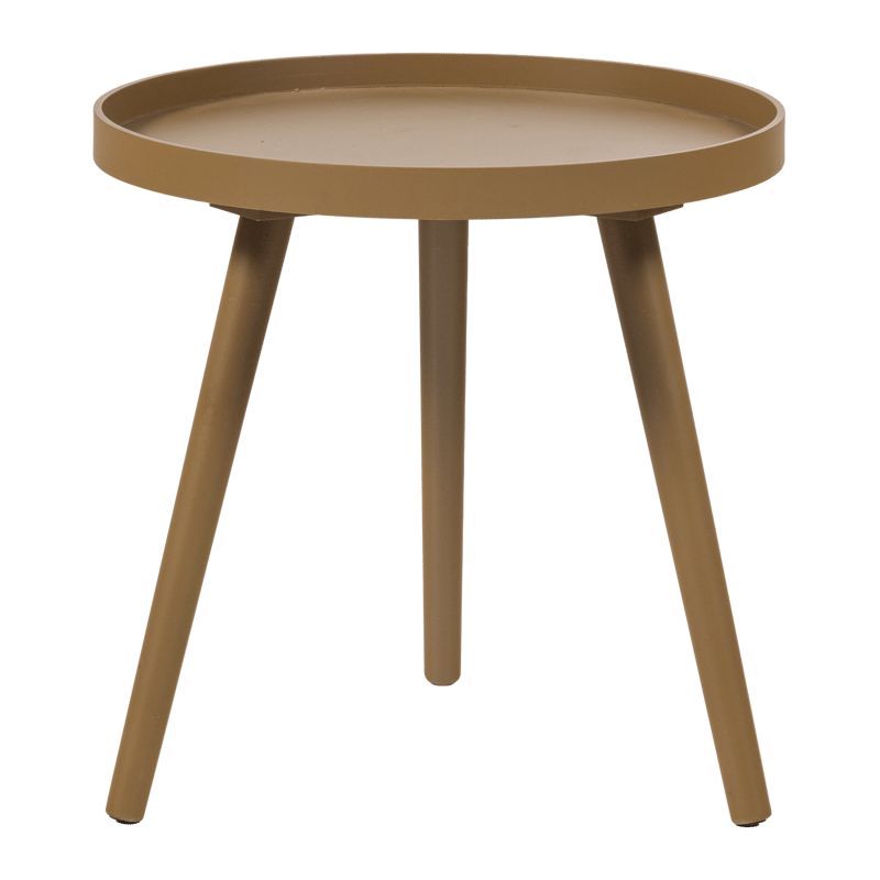 Sidebord Sasha 41 cm rundt, Honninggul