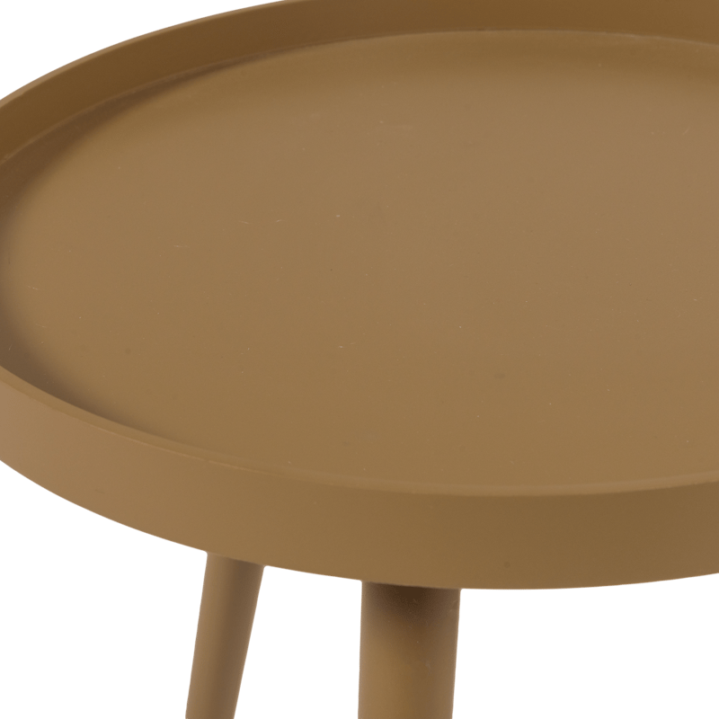 Sidebord Sasha 41 cm rundt - Honninggul - Møbler - Bord - Avlastningsbord - Lampebord & sidebord