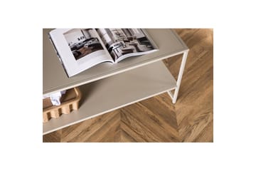 Sidebord Staal - Beige, 102x43x45 - Møbler - Bord - Avlastningsbord - Lampebord & sidebord