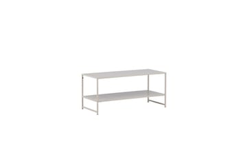 Sidebord Staal - Beige, 102x43x45 - Møbler - Bord - Avlastningsbord - Lampebord & sidebord