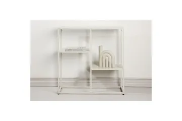 Sidebord Staal - Beige, 26x80x80 - Møbler - Bord - Avlastningsbord - Lampebord & sidebord
