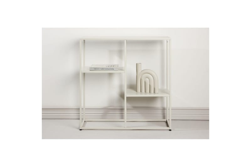 Sidebord Staal - Beige, 26x80x80 - Møbler - Bord - Avlastningsbord - Lampebord & sidebord