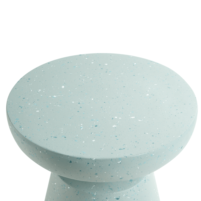 Sidebord utendørs Mincio 45 cm terrazzoeffekt - Grønn - Hagemøbler - Balkong - Balkongmøbler - Balkongbord