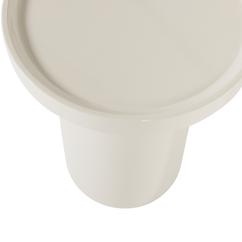 Sidebord Veluna 40 cm rundt - Sand - Møbler - Bord - Avlastningsbord - Lampebord & sidebord