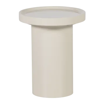 Sidebord Veluna 40 cm rundt - Sand - Møbler - Bord - Avlastningsbord - Lampebord & sidebord
