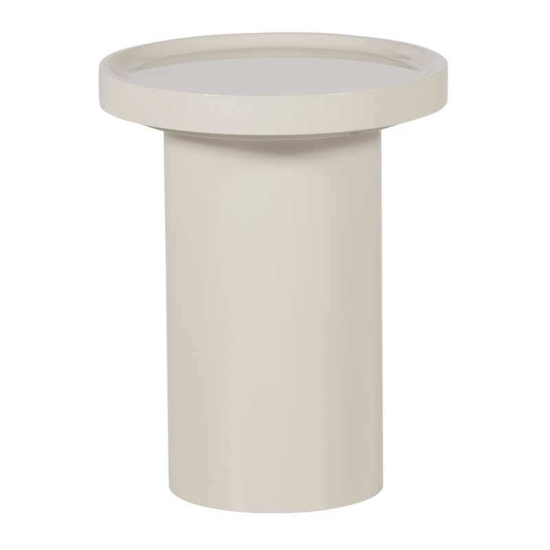 Sidebord Veluna 40 cm rundt, Sand
