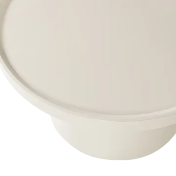Sidebord Veluna 70 cm rundt - Sand - Møbler - Bord - Avlastningsbord - Lampebord & sidebord